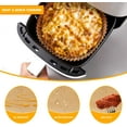 thumbnail image 4 of Pack of 50 Baking Paper for Hot Air Fryer, Round Baking Foil Airfryer Non-Stick Disposable Heat-Resistant Sheets, Durable Parchment Paper Safe in the Oven Frying Pan Microwave ( White ), 4 of 7