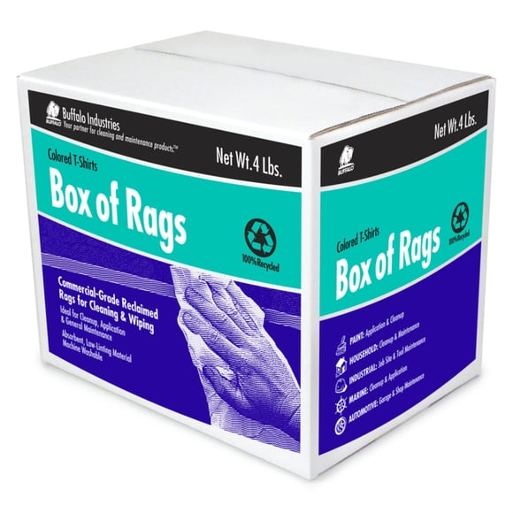 Buffalo WIPING RAGS ASSRT 4LB (Pack of 1)