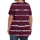 thumbnail image 3 of Tamaño Más Manga Corta Tops para las Mujeres Impreso Manga Corta Sólida Redonda Cuello Plegado Blusa, Poliéster Más Tamaño Superior, Lavado a Mano, 3 of 6