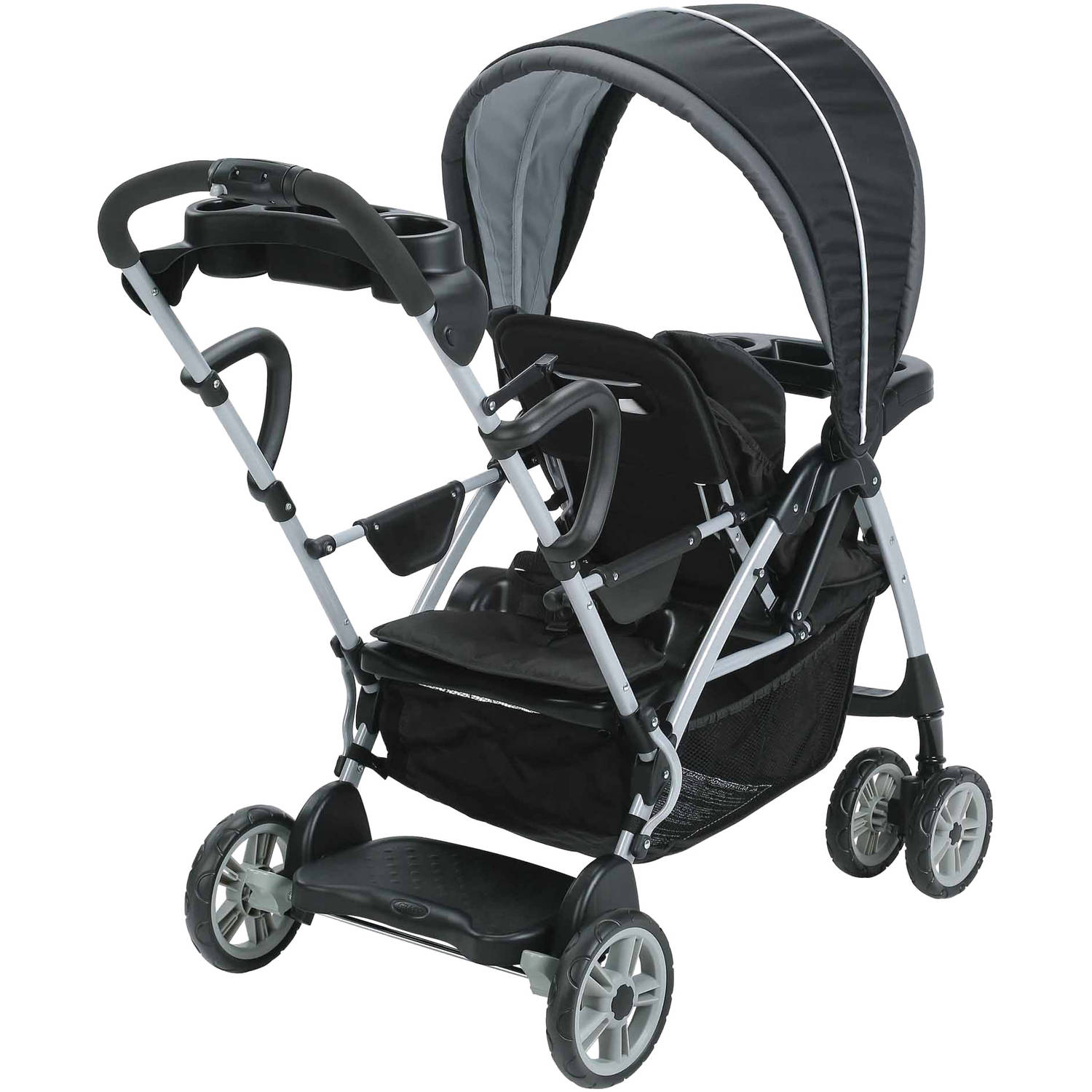 Graco Room For 2 Click Connect Stand  Ride Double Stroller, Gotham  Walmart.com