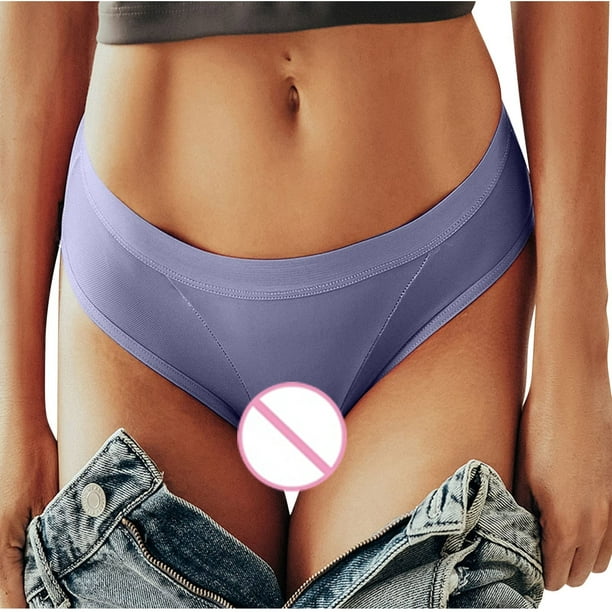 Fankiway Women'S Solid Underwear Cotton Stretch Sexy Panties