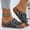 Black, variant on Bmisegm Ladies Retro Leather Hollow Breathable Slope with Thick Bottom Large Size Fish Mouth Sandals Slippers Summer White 7