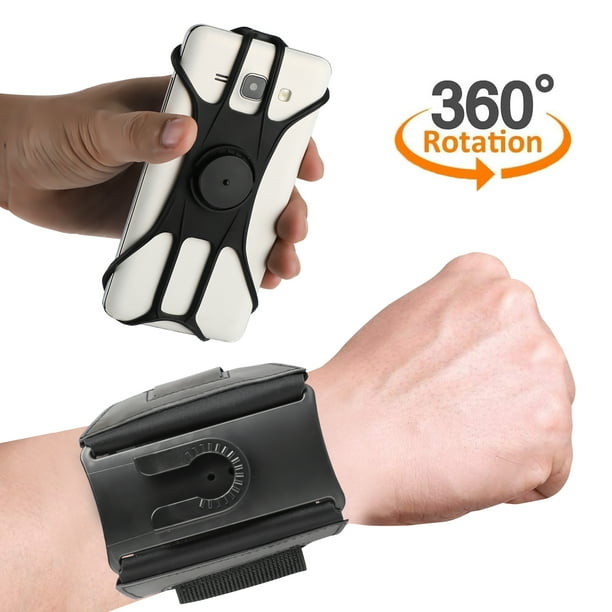 Wristband Phone Holder, 360° Rotatable & Detachable Sports Wristband