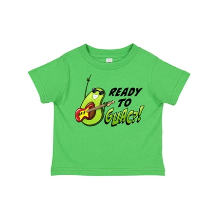 

Inktastic Ready to Guac! with Avocado Playing Guitar Gift Toddler Boy or Toddler Girl T-Shirt