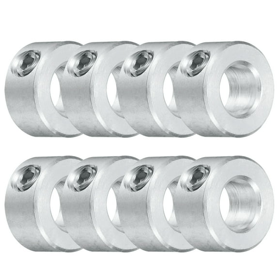 8 Packs Set Screw Collars 5/16" Bore, Aluminum Shaft Collars, 5/8" OD and 5/16" Thickness, Set Screw Clamp Collar