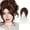 Brown, variant on Top Hair Wigs - Easy Clip-On Solution for Baldness and Gray Hair Replacement Piece