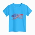 thumbnail image 4 of TOWED22 Girls Red White Blue Shirts 4th of July T-Shirts Summer Tee Tops for Toddler Kids 1-14 Years USA Theme(Blue,13-14 Y), 4 of 4