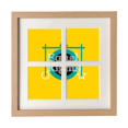thumbnail image 1 of Black Freedom Equality Art Deco Fashion Frame Wall Tabletop Display 4 Openings Picture, 1 of 3