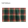 thumbnail image 2 of Christmas Style Good Woven Tablecloth Cotton Blend Beautiful Plaid Pattern Table Cover for Home Green 140*220cm, 2 of 13