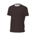 thumbnail image 5 of Rocae Red and white polka dots for Men's Mesh Quick-Dry Short Sleeve Workout T-Shirt,Mens Crew Neck Tee Lightweight Soft Classic T Shirts Small, 5 of 9