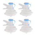 thumbnail image 1 of 4 válvulas dispensadoras de agua para botella de beber con tapa de corona de 55mm, repuesto de tapa de jarra de agua reutilizable, incluye tapa y cubi, 1 of 9