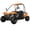 Orange, variant on X-Pro Talon 125cc Go Kart with 3-Speed Semi-Automatic Transmission w/Reverse, LED Headlights, Big 18" Wheels! Hardtop Roof!
