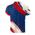 thumbnail image 5 of Blusa y camisa de manga corta con cuello vuelto para hombre, informal, de moda, de negocios, de manga corta, estampada, deportiva, con solapa, de poliéster., 5 of 5