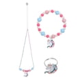 thumbnail image 1 of 1 Ensemble Collier Bracelet Chaîne de Cou Licorne pour Enfants, 1 of 4