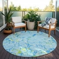 thumbnail image 6 of Addison Rugs Chantille Indoor/Outdoor Transitional Stripes Sky Washable Round Rug, 8' x 8', 6 of 6