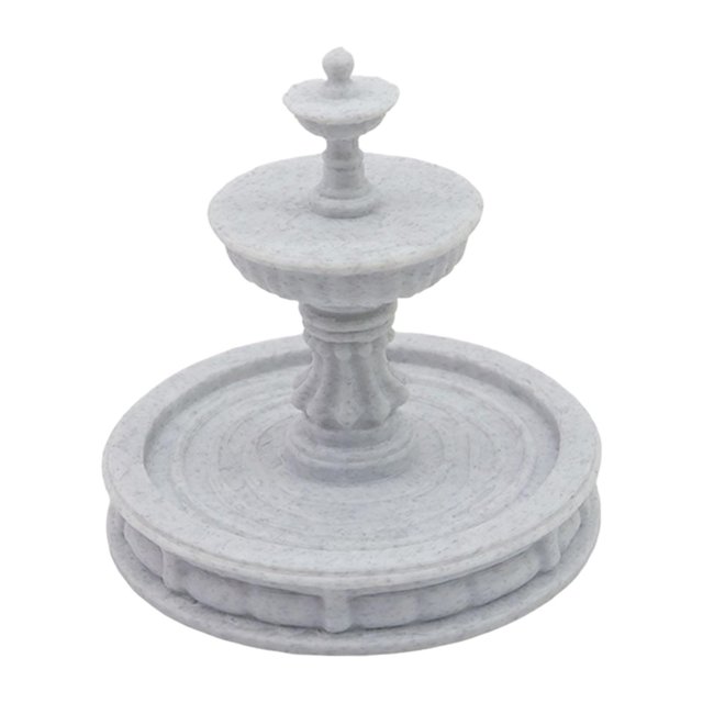 Fuente decorativa en miniatura, adorno paisajístico, juguete artesanal para interiores y exteriores, baño para pájaros pequeño de 2,17 pulgadas.