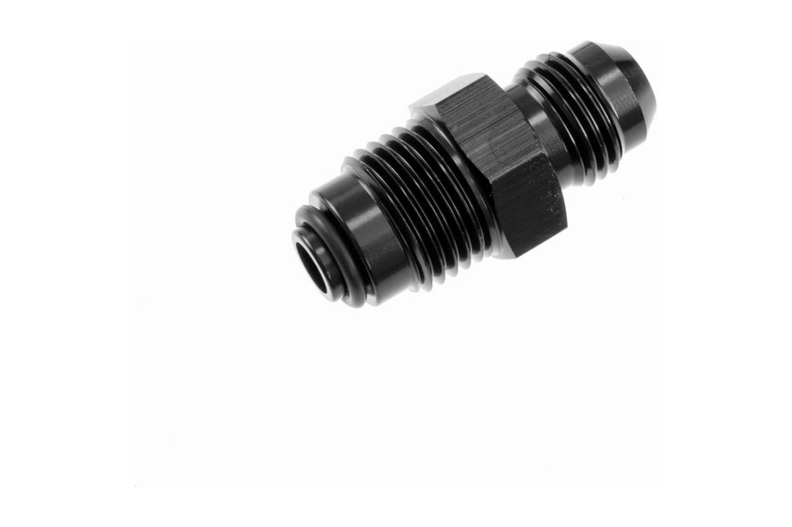 -06 AN MALE TO M16X1.5 O-RING ALUMINUM BLACK