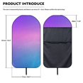 thumbnail image 5 of Bulopur Purple Print Front Car Seat Towel Universal Breathable Seat Protector for Beach Soft Non-Slip Towel for Summer Car Decor Fit SUV Sedan Truck, 5 of 8