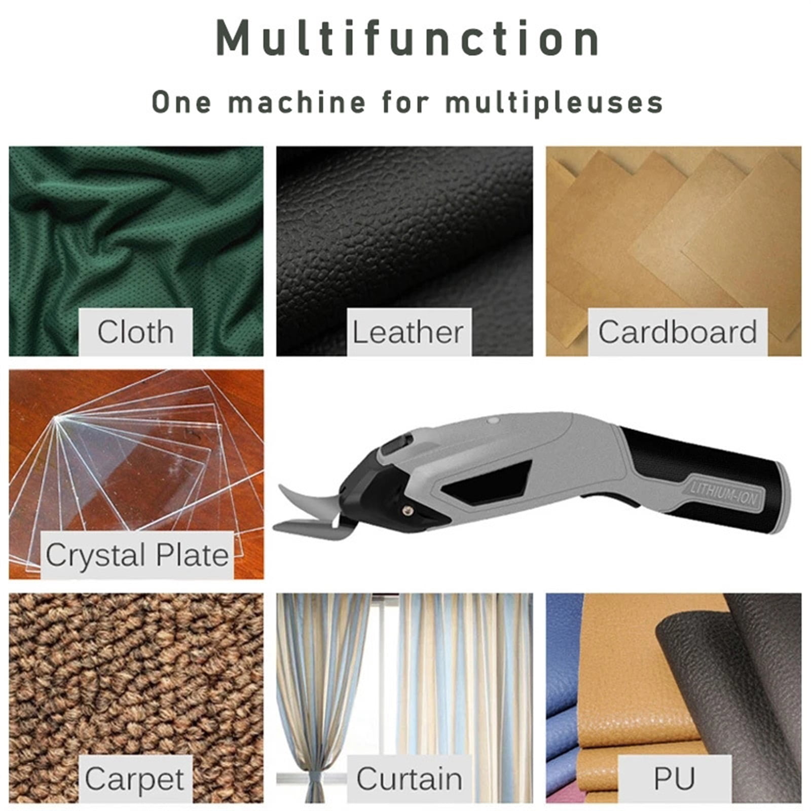 Electric Scissors electric cutting Tool Sewing Wireless Fabric Sewing Handheld Scissors for Fabric Paper Cardboard USB Charge - Multi-Animal Use