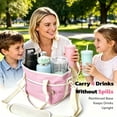 thumbnail image 4 of Family Size 4 Compartment Insulated Drink Bag, 4 Slot Tumbler Carrier with Removable Divider & Adjustable Strap, Water Bottle & Coffee Holder Tote for Hiking, Sports, Travel and Daily Outings, 4 of 7