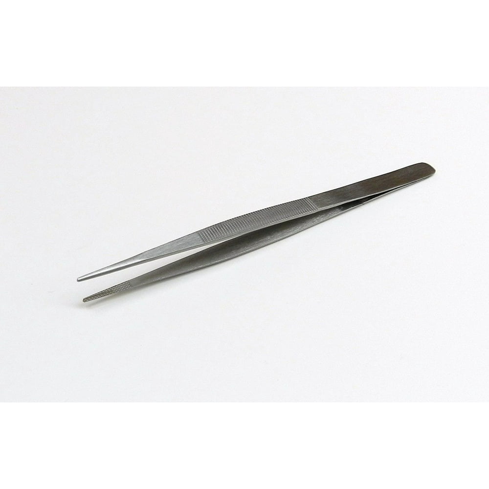 DIAMOND TWEEZERS WITH GROOVED TIPS GEMSTONE TWEEZER MEDIUM TIP 61/2