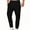 Black, variant on Men's Joggers with Pockets, Elastic Waistband with Drawstring, Multi-Pocket Casual Sweatpants for Running, Work, and Relaxation