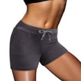 thumbnail image 2 of Sngxgn Women's Casual Mid Rise Denim Shorts Stretch Ripped Raw Hem Casual Shorts(Grey,S), 2 of 7