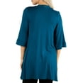 thumbnail image 2 of 24/7 Comfort Apparel Women's Open Front Elbow Length Sleeves Cardigan, 2 of 4