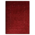 thumbnail image 2 of Rugsotic Carpets Hand Knotted Wool Area Rug 8'x10' Red Contemporary Rectangle Indoor Rug for Living Room, Bedroom Antimicrobial L00105, 2 of 8