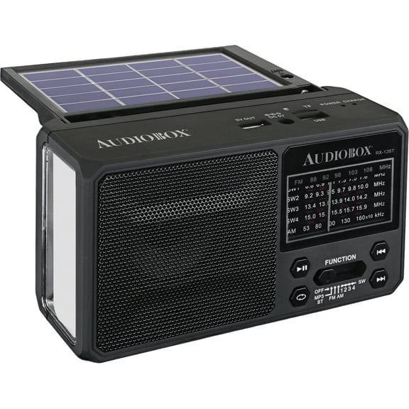 Audiobox USA RX-12BT Audiobox Rx-12bt Multiband Solar Emergency Radio