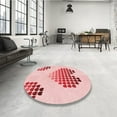 thumbnail image 3 of Ahgly Company Indoor Rectangle Patterned Valentine Red Area Rugs, 7' x 10', 3 of 6