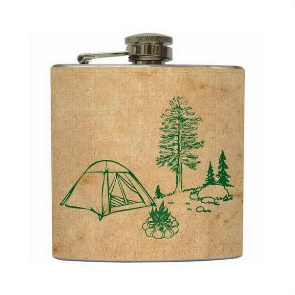 Campfire Tales - Liquid Courage Flasks - 6 oz. Stainless Steel Flask