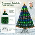 thumbnail image 3 of Patiojoy 5' Pre-Lit Optical Fiber Tree Artificial Christmas Tree w/ Lights & Stand, 3 of 10