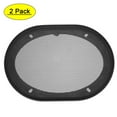 thumbnail image 1 of Unique Bargains Speaker Grill Cover 5x7 Inch Mesh Decorative Square Subwoofer Protector Black 2pcs, 1 of 6