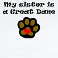 thumbnail image 2 of CafePress - My Sister Is A Great Dane Body Suit - Baby Light Bodysuit, Size Newborn - 24 Months, 2 of 4