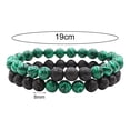 thumbnail image 6 of 2Pcs Yoga Bracelet Trendy Charming Elastic Rope Couples Distance Black White Sport Bracelet for Lovers, 6 of 8