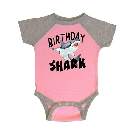 

Inktastic Birthday Shark Gift Baby Boy or Baby Girl Bodysuit