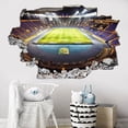 thumbnail image 2 of Adhesivos de pared 3D con diseño de estadio de fútbol americano, 40 x 60 cm, PVC, 2 of 3