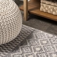 thumbnail image 6 of JONATHAN Y MOROCCAN HYPE 3 x 5 Area Rug, Ifrane Berber Geometric Stripe - Gray/Cream, MOH301B-3, 6 of 10