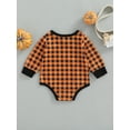 thumbnail image 3 of Jxzom Baby Halloween Costumes Unisex Infant Boy Girl Pumpkin Letter One Piece Romper Bodysuit Outfit 0-18M, 3 of 7