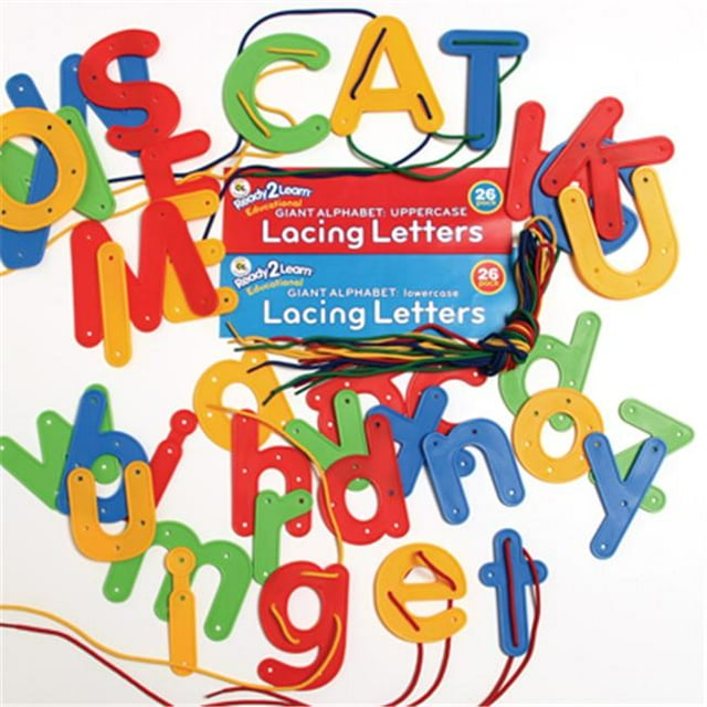 Center Enterprises CE6903 Ready2Learn Uppercase and Lowercase Lacing Letters Combo Set