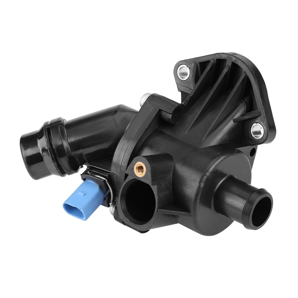 Tebru Engine Coolant Thermostat & Housing Assembly 06B121111K for Audi