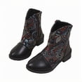 thumbnail image 2 of Bnwani Girls Boots Short PU Leather Soft-Soled British Boots 4-11 Years, 2 of 5
