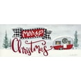 thumbnail image 2 of Baker, Sara 32x15 White Modern Wood Framed Museum Art Print Titled - Merry Christmas Camper, 2 of 4