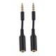 thumbnail image 5 of unbranded 2Ud Extensión 3.5mm Macho A Para Audio En Dispositivos Mp3 Tablet Negro, 5 of 8