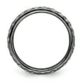 thumbnail image 2 of Sterling Silver Stackable Expressions Black-plated Ring Size 6, 2 of 3