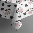 thumbnail image 5 of White Cow Black Spot Couple Pattern Square Tablecloth,Waterproof Square Table Cover,Wipeable Spillproof Washable Table Cover for Home Kitchen Party Decor 52"x52"(132x132cm), 5 of 6