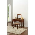 thumbnail image 2 of Contemporary Vanity W Stool, Cherry Hue, Spacious Interior, Seat, Plywood Bedroom Furniture With Cherry, Soft Rubber Wood, 2 of 5