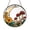 Acrylic 3.5 Inch, variant on Cottage Style Window Hanging – Mushroom Stained Glass Look