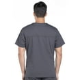thumbnail image 4 of Cherokee Workwear Professionals Men Scrubs Top V-Neck WW675 Male Pewter, 4 of 5